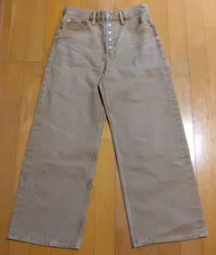 【美品‼️】ポロラルフローレン ワイドレッグ クロップドデニム 27 トルコ製のサムネイル