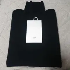 Text カシミヤタートル（cash&barba）黒のサムネイル