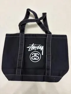 Stussy ロゴ トートバッグ 黒