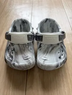Crocs Echo Clog マーブル柄 サンダル　c6「14cm」のサムネイル
