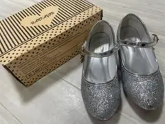 19センチ シルバー フォーマルシューズ