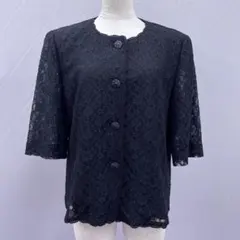 ★4620★ 東京イギン 15号 黒色 夏用礼服上着 大きめサイズのサムネイル