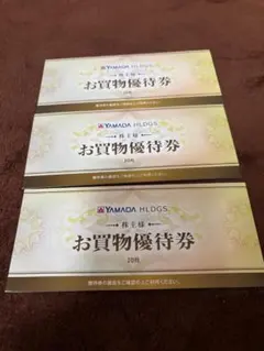 お買物優待券 ヤマダ電機 株主優待券 30枚 15,000円分