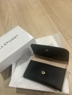 大妻女子大学 記念品 JILLSTUART 名刺 名刺ケース 名刺入れ 黒 刻印