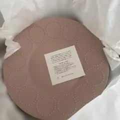 ミナペルホネンtambourine プレート L 新品　ピンク