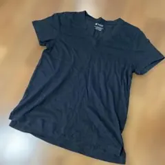 nano universe☆黒 Vネック Tシャツ☆サイズ36 美品