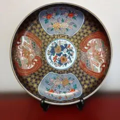 色絵 飾り皿 大皿 金彩 古伊万里風 花鳥文 和食器 有田焼 - メルカリ