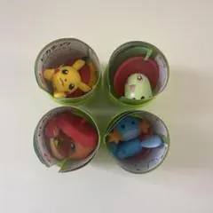 ポケモンチョコエッグ旅立ちの3匹 ピカチュウ・ヒトカゲ・チコリータ・ミズゴロウ