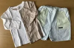 プティマインの長袖Tシャツとショートパンツセット