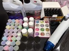 【新品未使用】ハンドメイドパーツ レジン用品まとめ売り
