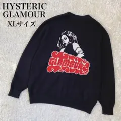 【極美品】ヒステリックグラマー　ヴィクセンガール　刺繍　ブラック　XL