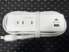 カシムラ USBポート付 電源タップ AC-054 4口 ホワイト