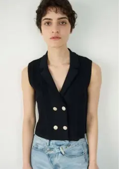 【値下げ】THE SHISHIKUI open collar / NAVY 値下げ】THE SHISHIKUI open collar / NAVY - メルカリ