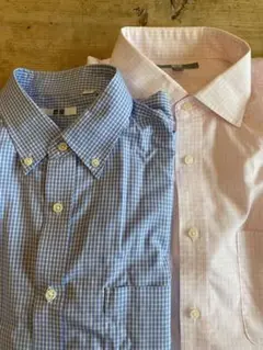UNIQLO ワイシャツ 2枚セット チェック柄のサムネイル
