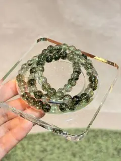 天然石/ガーデンクォーツ？ブレスレット￼