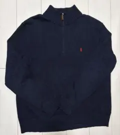 Polo by Ralph Lauren ネイビー ハーフジップセーター L