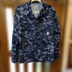 U.S. NAVY デジタルカモ ミリタリージャケット M　古着長袖のサムネイル