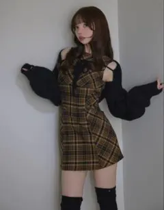 Mimi check set mini dress - メルカリ