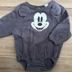 ミッキーマウスロンパース ダークブラウン