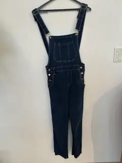 ダークブルー デニム サロペット