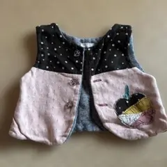 ベビーベスト ドット柄