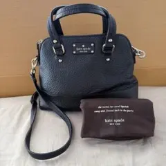 kate spade ブラック ショルダーバッグ ポーチ付き