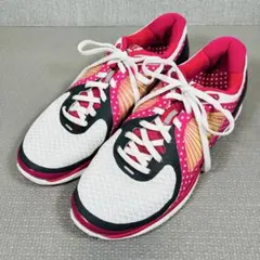 美品✨NIKE ナイキ ランニングシューズ ホワイト＆ピンク25㎝