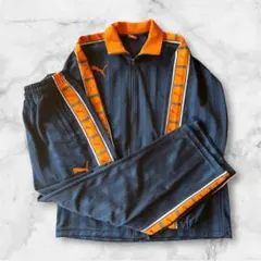 【廃盤品】人気 PUMA/プーマ ジャージセットアップ サイドライン ロゴ
