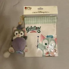 Gelatoni ぬいぐるみ ストラップ付き/Gelatoni巾着ポーチ
