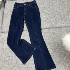 【GRL】センターシーム フレア スキニー デニムパンツ Sのサムネイル