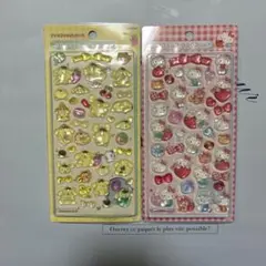 ボンボンドロップシール　ポムポムプリン　ハローキティー　2シートセット