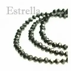 ☆お洒落必見☆スピネル 風ネックレス【ブラック】532