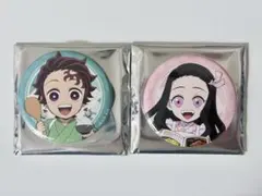 鬼滅の刃 きめつ食堂 缶バッジ 竈門炭治郎 竈門禰豆子