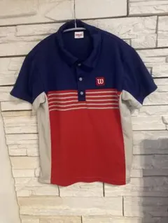 Wilson ストライプポロシャツ 160サイズ テニスウェア