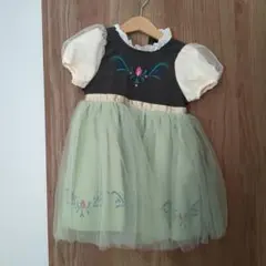 アナ雪 アナ コスプレ ドレス ワンピース ディズニー 90cm 95cm