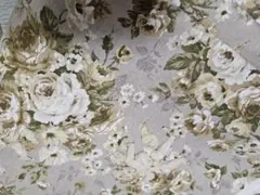 SALE ✨綿麻キャンバス 天使と薔薇