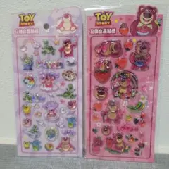 トイ・ストーリーLOTSO 立体水晶シール 2種類セット