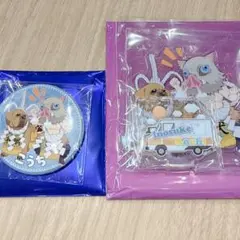 鬼滅の刃　TO GO 高知　アクリルスタンド　缶バッジ　嘴平伊之助　伊之助