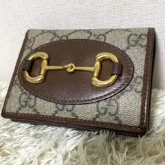 美品✨ GUCCI グッチ 折り財布 ホースビット GGスプリーム 1995