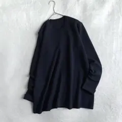 Deuxieme Classe スムースニットショートガウン 黒 DEUXIEME CLASSE - Deuxieme Classe スムース ニットガウンショート