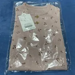チェリー柄ロンパース 80サイズ ピンク