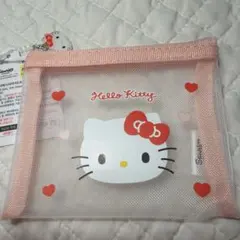 【韓国限定】ダイソー 韓国 キティ ポーチ メッシュポーチ キティポーチ 小