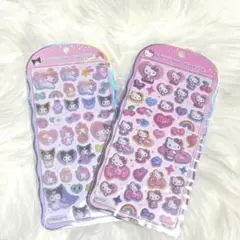 【正規品】サンリオ　キティ　マイメロディ　クロミ　コットンパフィシール