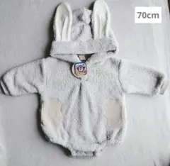 【新品未使用】ウサギ　ロンパース 70cm　上着