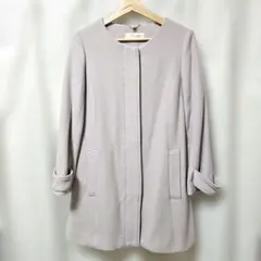 スナイデル　ウールノーカラーコート　くすみピンク　size0