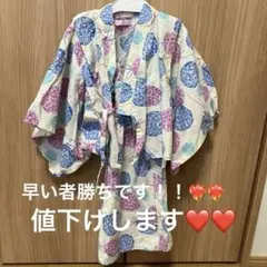 水玉模様の浴衣・ドレスセット