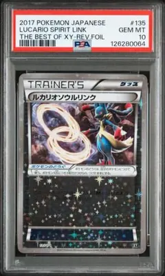【PSA10】ルカリオ ソウルリンク 135/171THE BEST OF XY