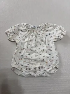 ZARA 花柄ロンパース 半袖　74cm