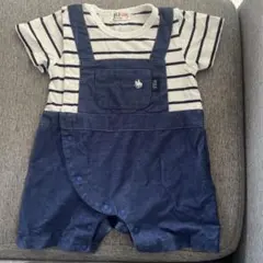 POLO BABY ボーダー ロンパース 綿70cm birthdayのサムネイル
