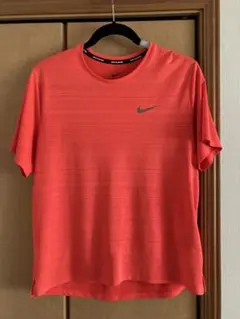 ナイキ　ランニング　Tシャツ　Mサイズ　オレンジ　エキデン　駅伝　Nike